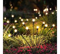 PATIOPIA Solar Garden Lights, 20 LED Firefly Garden Lights Solar Outdoor, Solar Lights for Outside Sway by Wind,Solar Lights Outdoor Waterproof for Yard Patio Pathway Decoration (2 Pack)