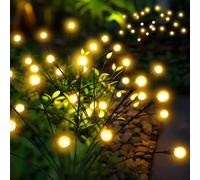 PATIOPIA Solar Lights Outdoor Garden, 40 LED Firefly Outdoor Garden Lights Waterproof, Solar Powered Swaying Light for Pathway, Yard, Patio Decoration (4 Pack,Warm White)