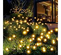 PATIOPIA Solar Lights Outdoor Garden, 80 LED Firefly Outdoor Garden Lights Waterproof, Solar Powered Swaying Light for Pathway, Yard, Patio Decoration (8 Pack,Warm White)