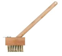 Patios Weed 30CM Brush Block Paving And Driveway Long Handle For Cleaning Remove Weeds And Moss Build Up Remover Tool With Angled Brush Wire Bristles For Outdoor Garden Path 1PC