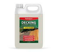 PatioXpert - Decking Cleaner & Reviver 5L - Powerful Algae & Mould Remover for Wooden & Composite Decks - Removes Dirt & Grease - For Oils & Stains