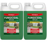 PatioXpert - Fungicidal Wash Concentrate 2.5L - Outdoor Mould, Algae & Mildew Remover for Patios, Driveways, Walls & Fencing - Makes up to 15L (Dilutes 1:5), Biocide Treatment (Pack of 2)