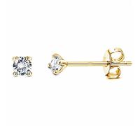 PATISORNA 925 Sterling Silver 5mm Long Post Cubic Zirconia Stud Earrings for Women Men,Aurora Rainbow Earrings Platinum/Gold/Rose Gold Plated CZ Studs Earrings Hypoallergenic