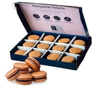 Patisserie Valerie 12 x Chocolate Macarons Gift Box - Gourmet French Macarons - Perfect Macaron Gift for Weddings, Birthdays, Anniversaries - Luxurious Chocolate Treats from Patisserie Valerie