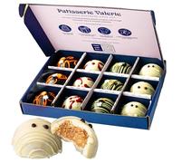 Patisserie Valerie Halloween Cake Bites Selection Box - Handcrafted Mini Cakes - Vegetarian & Alcohol-Free - Chocolate & Orange, Mummy, Splatter & Green Drizzle Bites - Halloween Party Treats & Gifts