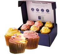 Patisserie Valerie Handcrafted Blossom & Bloom Cupcake Selection - Assorted Vanilla, Chocolate & Red Velvet Cupcakes with Buttercream Frosting