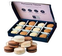 Patisserie Valerie Macaron Gift Box 12 Chocolate & Vanilla Macarons - Premium French Macarons Selection - Ideal for Gifts - Delicious Chocolate & Vanilla Flavours - Perfect for Celebrations