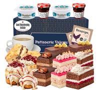 Patisserie Valerie Madame Valerie’s Afternoon Tea for Two - Luxury British Afternoon Tea Gift Box with Mini Cakes, Scones, Clotted Cream & Tea Bags - Vegetarian, Halal Friendly