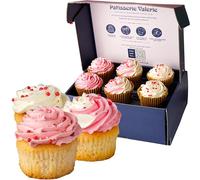 Patisserie Valerie Pretty in Pink Cupcake Collection - Handcrafted Vanilla Cupcakes with Pink/White Buttercream, Sugar Flowers, 6 Pack - Ideal Gifts or Celebrations - Perfect for Birthdays, Showers