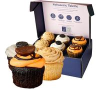 Patisserie Valerie Signature Cupcake Gift Box - Gourmet Trio: Oreo, Lotus Biscoff, Chocolate Orange Cupcakes - Delicious Indulgent Treat for Special Celebrations or Afternoon Tea Hamper