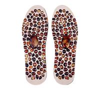 PATKAW 1 Pair Foot Massaging Insoles Foot Cushion Rubber Cobblestone Shape Lightweight Environmental Design for Women Men Rejuvenating The Entire Body