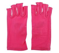 PATKAW 1 Pair UV Protection Gloves Fingerless Manicure Gloves Anti UV Wear-Resistant Polyester for Salon and Home Use