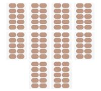 PATKAW 10 Sheets Wear-Resistant Heel Stickers Brown Flannelette Breathable Heel Tapes Multi-Purpose Invisible Foot Patches for Foot Care and Blister Prevention