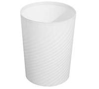 PATKAW 10l White Plastic Trash Container with Large Opening, Sturdy and Not Easy to Deform, Suitable for Bathroom and Many Decoration Styles, Office Garbage Can Or Rubbish Bin