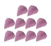 PATKAW 10pcs Insert Decoration Paper Fan Cupcake Toppers Tropical Cake Decor Small Leaves Palm Leaf Shape Paper Pvc Material Gorgeous Elegant Style Easy to Carry Birthday Party