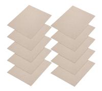 PATKAW 10pcs Microwave Oven Replacement Parts Mica Sheet High Temperature Resistant Microwave Crisper Sheets Silver Plate Cover for Home Appliance Repair and Protection