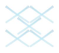 PATKAW 10pcs Plastic Comb Binding Rings Detachable Rings and Adjustable Length for School and Office Use, Sturdy Blue Plastic Material for Notebook and File Making Supplies
