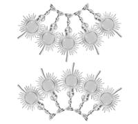PATKAW 10pcs Religious Party Cake Toppers Alloy Holy-light Decorations Multipurpose Vintage Ornaments for Church Events Baptisms and Christmas Festive Supplies