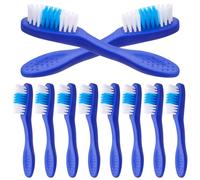 PATKAW 10pcs Wear-Resistant Prison Toothbrush Mini Toothbrushes with Comfortable Grip Anti-Slip Design Plastic Nylon Material for Inmates Use in Prisons and Detention Centers
