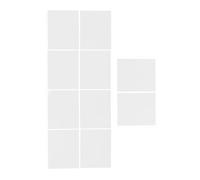 PATKAW 10pcs White LED Light Diffuser Film for Indoor Space, Pet Material Soft Diffusion Sheets with Glare Reduction and Features, for Strip Light Diffuser Upgrades