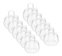 PATKAW 12 Pcs Wedding Favor Candy Boxes Small round Suitcase Shape Multipurpose Lightweight Ps Material Boxes for Bridal Shower Party Favour Packaging