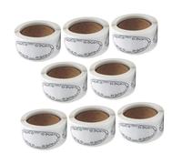 PATKAW 1200pcs Elliptical Removable Writable Jar Labels for Glass Jars and Jams, Strong Adhesion Paper Stickers with Vintage Black Border, for Home and Commercial Kitchen Storage
