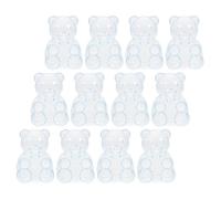 PATKAW 12pcs Bear Shape Candy Boxes Small Treat Boxes for Snacks and Sweets, Lightweight and Sturdy Ps Material, for Birthday Party Favors and Everyday Life Storage