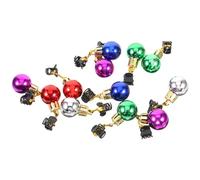 PATKAW 12pcs Shiny Christmas Facial Hair Baubles Beard Clips Easy to Attach Special Material Beard Decorations for Men Grandfather and Father Christmas Party Random Color