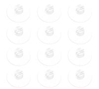 PATKAW 12pcs Suction Cord Clips 4.3cm Open-top Suction Cup Cable Holders for Wall and Tile Wire Organizer Hooks for Home and Office Cable Management