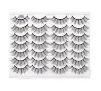 PATKAW 14 Pairs Artificial Eyelashes Natural Looking False Lashes Made of Chemical Fiber Comfortable to Wear with Excellent Length and Width for Night out Or Photo Shoot