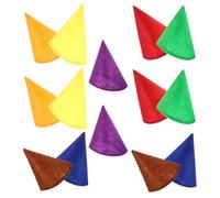 PATKAW 14pcs Felt Cone Hats Lightweight Comfortable Wear Christmas Gnome Hats Small for Halloween and Cosplay Events Decoration Supplies Random Color