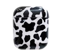 PATKAW 1pc Cow Print Silicone Earbuds Case Protective Box Lightweight Portable Cover for Wireless Earphone Storage and Drop Resistance