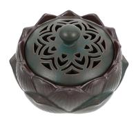 PATKAW 1pc Delicate Retro Ceramic Incense Censer Holder for Stick and Coil Aromatherapy Multi-functional Home Decoration with Vintage Style Suitable for Bedroom Living Study Office Yoga