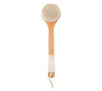 PATKAW 1pc Soft Long Handle Bamboo Bath Brush for Back Cleaning Massage Shower Body Scrubber with Natural Bristles Household Exfoliating Brush for Men and Women Wet and Dry Use