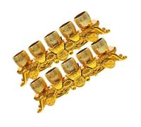 PATKAW 2 Set Elegant Plastic Wine Chalice Ritualistic Charm, Golden Multi-function Ornamental Cup for Ceremonies and Devotees, Easy to Place and Store, Enhances Solemn Atmosphere