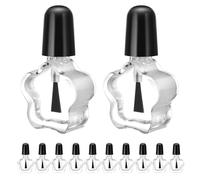 PATKAW 20pcs Nail Polish Bottle Nail Gel Bottle Star-shaped 5 Ml Leak-proof Glass Container Stylish Spill-proof Design for Salon and Travel Use