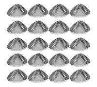 PATKAW 20pcs Stainless Steel Egg Tart Molds Pudding DIY Baking Tart Molds Muffin Cups Household Set for Kitchen Baking