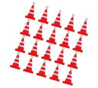 PATKAW 20pcs Traffic Cone Charm Resin Red Mini Traffic Cone Pendant for Necklace Bracelet Earring Making, DIY Accessories, Creative Photography Props
