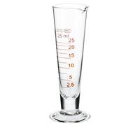 PATKAW 25ml Glass Measuring Cup with Graduated Cylinder Design, Easy Pouring and Resistant to Erosion, for Laboratory and Kitchen Use