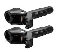 PATKAW 2pcs Black Plastic Walking Stick Handle Grips for 22mm Tubes, Foldable Cane Accessories Providing Balance Support and Reducing Fatigue for Elderly during Daily Walks and Parks