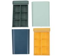 PATKAW 2pcs Portable Medicine Organizer Pill Box Large Daily Organizer Household and Travel Use Compact Pp Material Multi-Functional Pill Travel Case