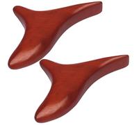 PATKAW 2pcs Rosewood Guasha Boards Lymphatic Massagers Comfortable to Hold Face Massage Tool for Daily Use and Deep Tissue Relaxation