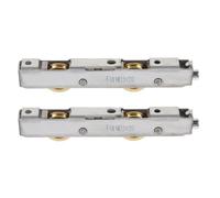 PATKAW 2pcs Sliding Door Replacement Rollers: Mute Glass Door Wheels - Heavy Duty Casters with Bearings for Shower Bathroom Track Patio Window Sliding Low Profile
