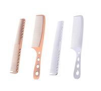 PATKAW 2pcs Space Aluminum Hairdressing Comb Set for Men and Women with Half Thin Half Wide Teeth Design, Easy to Wash, Professional Salon Hair Cutting Tool for Haircutting and Dyeing