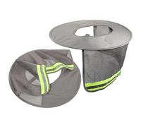 PATKAW 2pcs Wide Brim Hard Hat Covers with Reflective Strip Design, Lightweight Polyester Construction Hat Sun Shade and Neck Protector for Construction Site Work and Biking