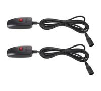PATKAW 2pcs Wired Smoke Machine Signal Controller with 3-pin Interface, Plastic Fog Machine Remote for Concerts and Lighting Technicians, Universal Fit for Professional Stage Use