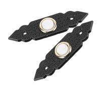PATKAW 2pcs Wired Vintage Doorbell Push Button with Zinc Alloy Construction, Silent Operation and Elongated Ergonomic Shape, for Old House Renovations and Quiet Hallway Spaces