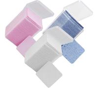 PATKAW 3 Bottles Glue Cleaning Pads Cotton Wipers for Glue Bottle, Convenient to Use and Extension Time, for Home Use and Beauty Salons, Assorted Colour, 600 Pieces