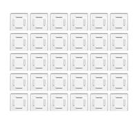 PATKAW 30pcs Aluminium Empty Eyeshadow and Lipstick Storage Trays for DIY Makeup Organiser, Silver Colour, Safe to Use, for Travel and Professional Makeup Storage