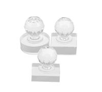 PATKAW 3pcs Eyeshadow Pressing Tools Set - Square 9-grid, round 27mm, Rectangle Dual-color Crystal Cosmetic Press Mold for Eyeshadow, Blusher, Highlighter Pressing and Makeup Repair